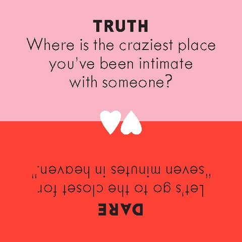 After Dinner Amusements: "Truth or Dare" For Couples