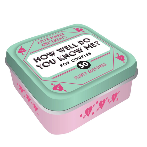 After Dinner Amusements: "How Well Do You Know Me?" For Couples