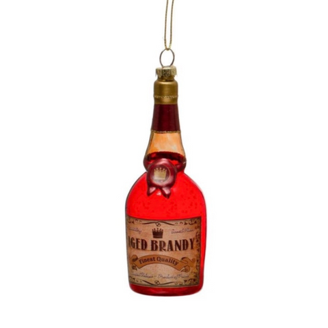Aged Brandy Bottle Ornament