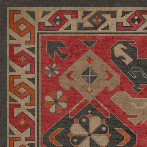 Traditional Williamsburg "All Spice" Vinyl Floorcloth - Spicher & Co.