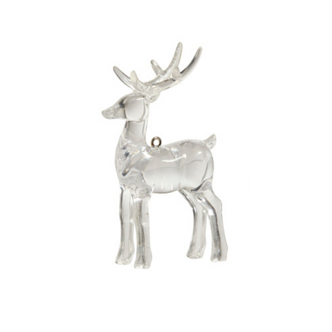 Alpine Ice Deer Ornament, A