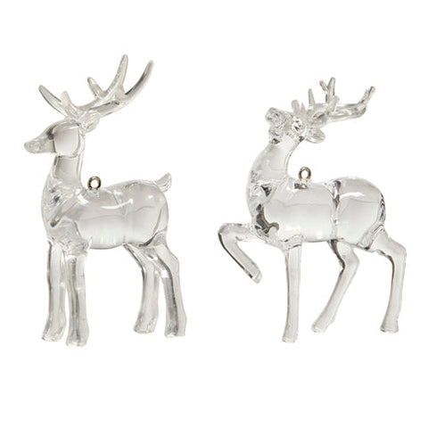 Alpine Ice Deer Ornament, A