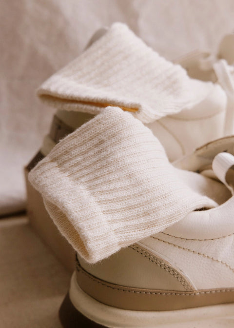 American Trench Solid Sock in Natural