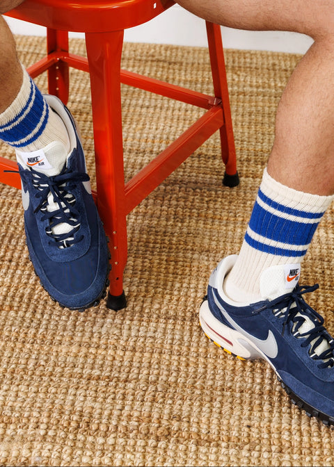 American Trench Mono Stripe Sock in Royal Blue