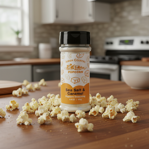 Sea Salt & Caramel Seasoning - Amish Country Popcorn