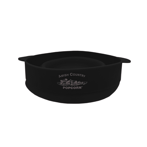 Black Silicone Microwave Popcorn Popper - Amish Country Popcorn