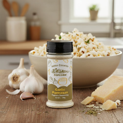 Garlic Parmesan Popcorn Seasoning - Amish Country Popcorn