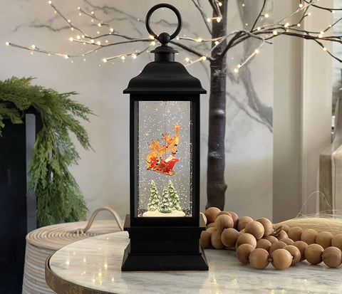 Santa Flying Animated Water Lantern