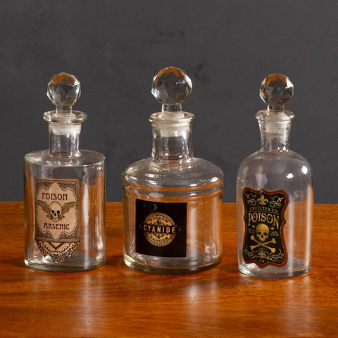 Antique Style Poison Bottle - Arsenic 7"