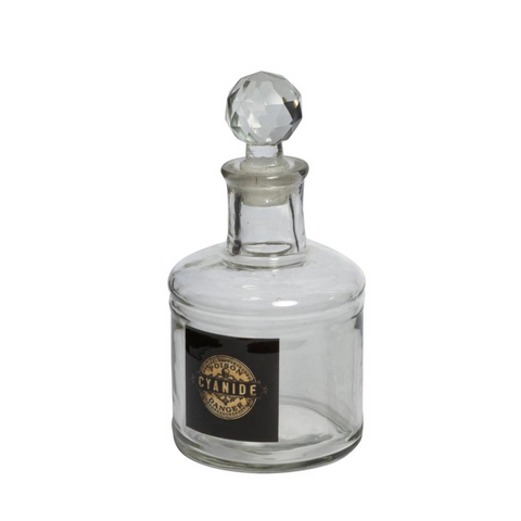 Antique Style Poison Bottle - Cyanide 7.5"