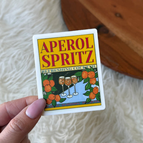 Aperol Spritz Vintage Poster Sticker