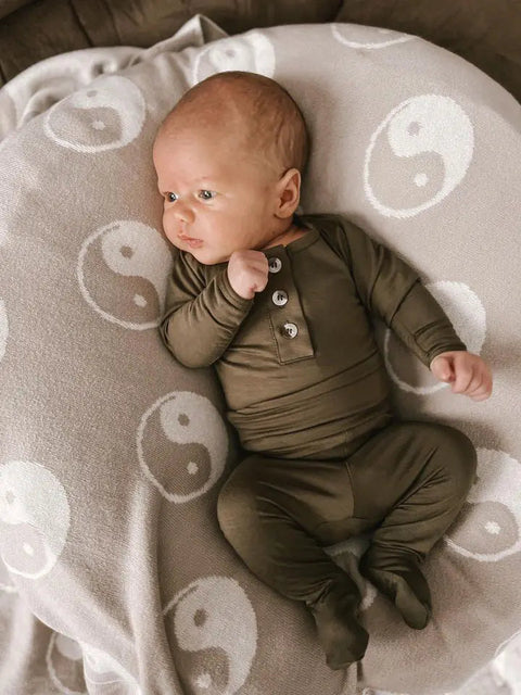 Newborn Boy Outfit Set - Army Green | Baby Boy Coming Home Outfit - Stroller Society