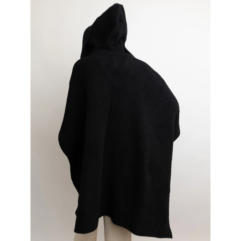 Autunno Hooded Ruana - Black