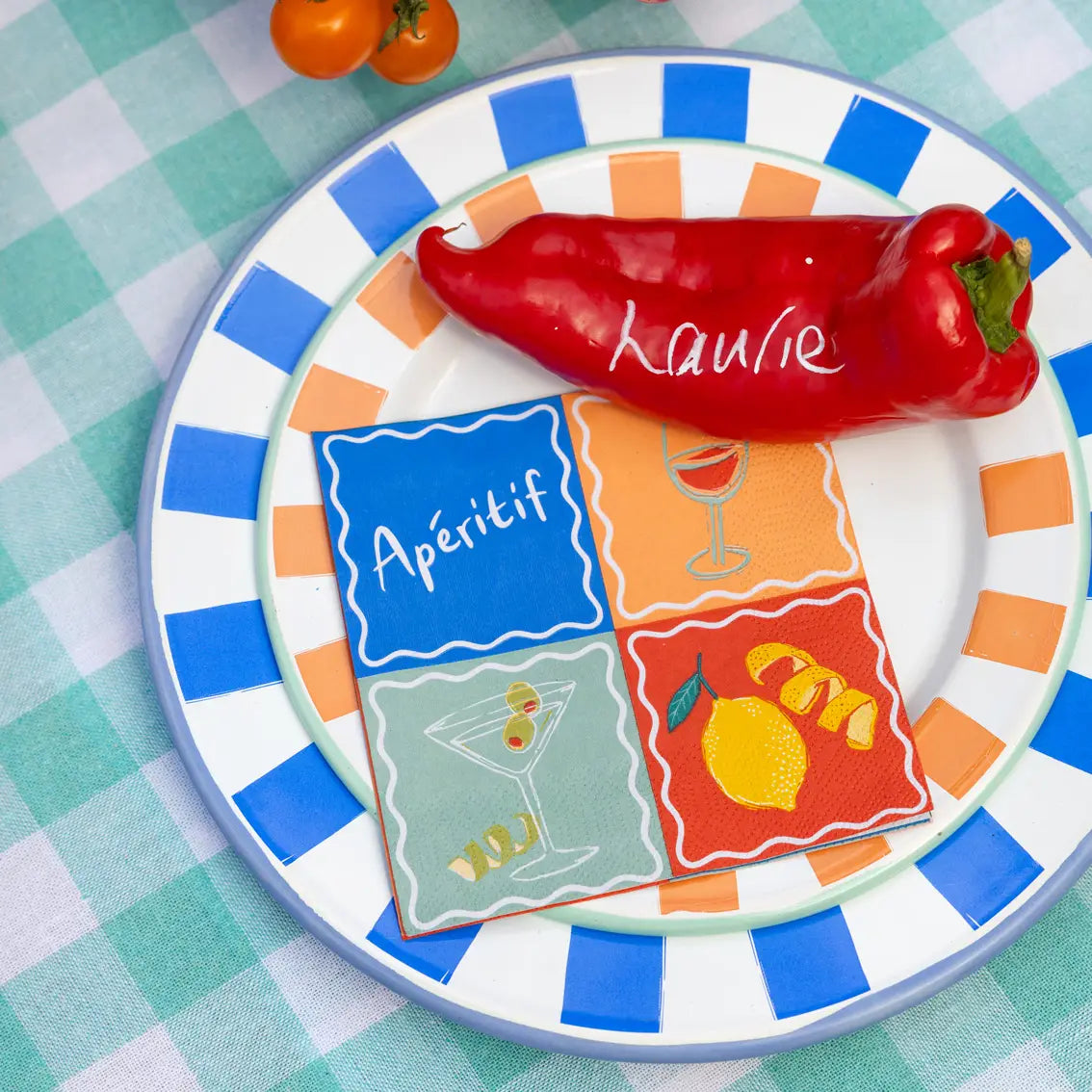 Belleville Market Aperitif Cocktail Napkins - Thumbnail 4