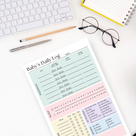 Baby & Newborn Daily Care Log