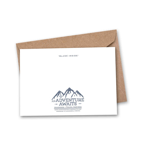 Congrats! Vintage Map Greeting Card