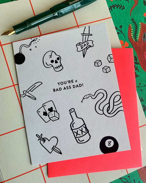Bad Ass Dad Card - The Social Type