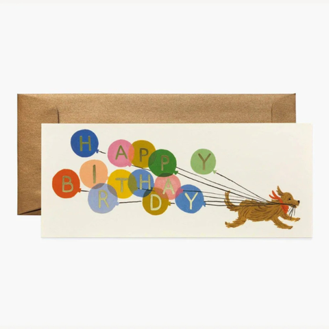Balloon Birthday No. 10 Card - Rifle Paper Co