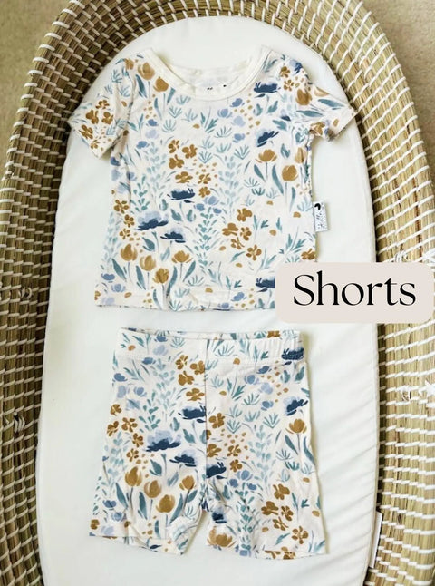 Bamboo Baby Clothes, Baby Bamboo Pajamas, Baby Shorts - Newborn to 24 months - Stroller Society