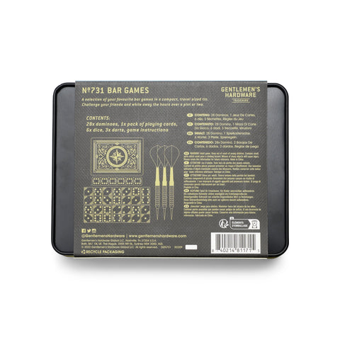 Bar Games in Tin - Gentlemen's Hardware