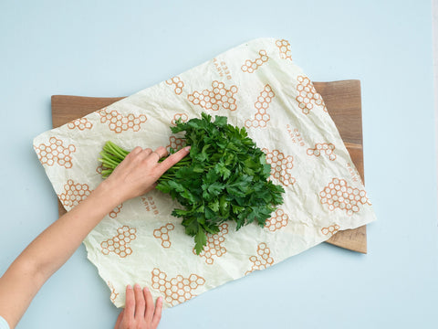 Bee's Wrap Large Reusable Beeswax Wrap - Honeycomb Print