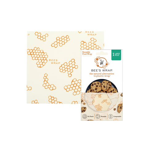 Bee's Wrap Large Reusable Beeswax Wrap - Honeycomb Print