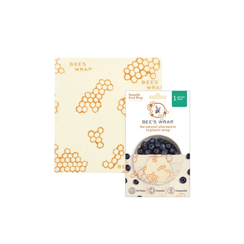 Bee's Wrap Medium Reusable Beeswax Wrap - Honeycomb Print
