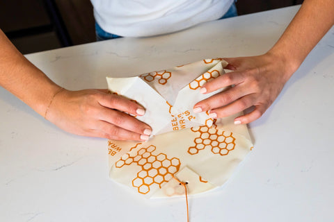 Bee's Wrap Reusable Beeswax Sandwich Wrap - Honeycomb Print