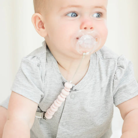 Bella Tunno Light Pink Pacifier Clip
