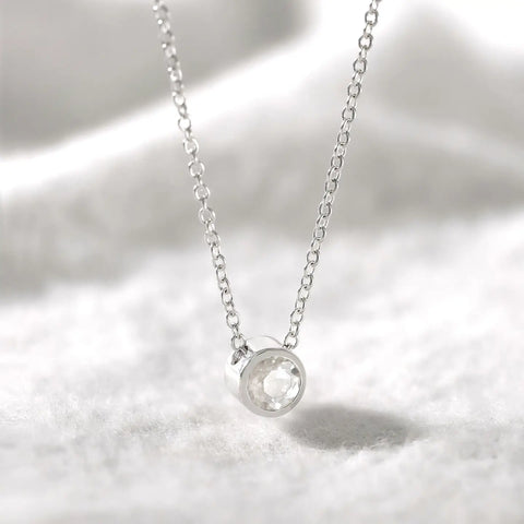 Belle Necklace -White Topaz - Boma