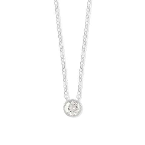 Belle Necklace -White Topaz - Boma