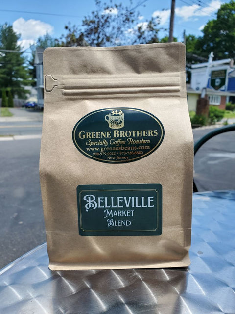 Belleville Market Blend - Whole Bean, 12oz Bag, Beige Bag