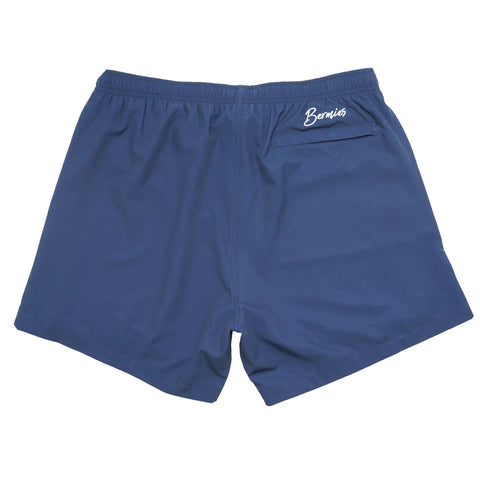 Bermies Lined Gym Shorts - Navy (Calm Crest)