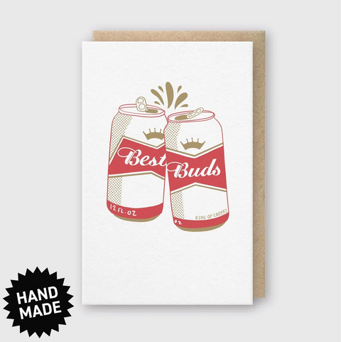 Best Buds Letterpress Greeting Card - Pike Street Press