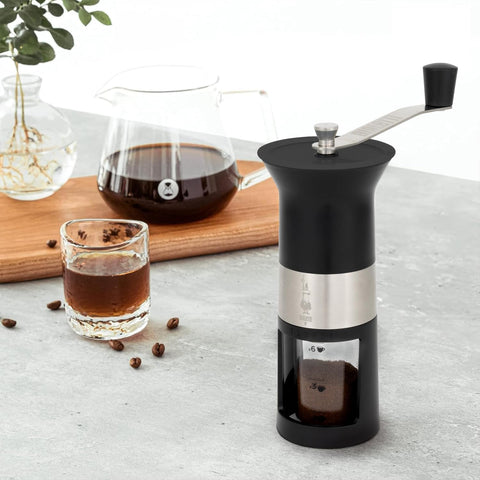 Bialetti Manual Coffee Grinder Steel Black