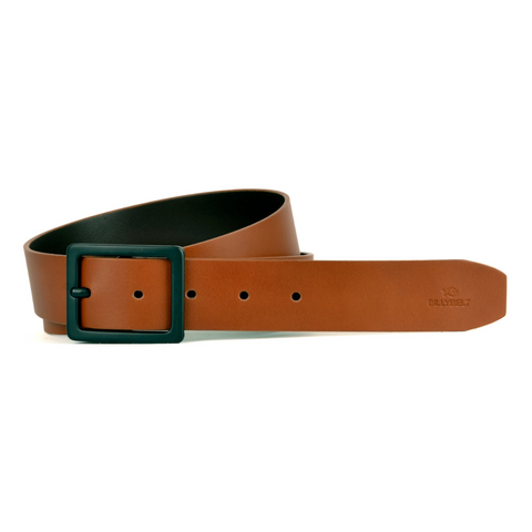 BillyBelt Light Brown Leather Belt - Smooth Effect