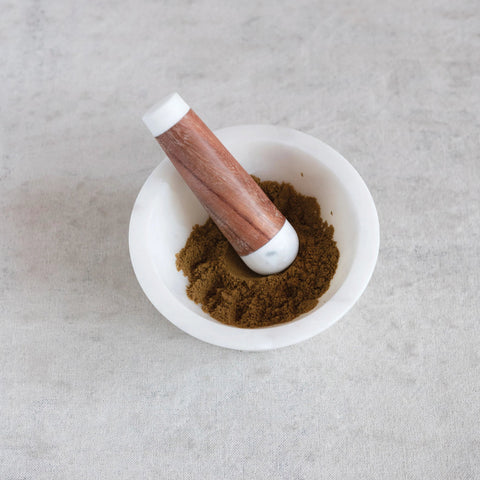Blanc Mortar + Pestle Set