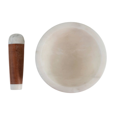 Blanc Mortar + Pestle Set