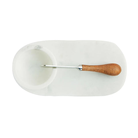 Blanc Marble Serving Set