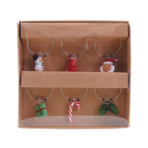 Holiday Icon Wine Glass Charms