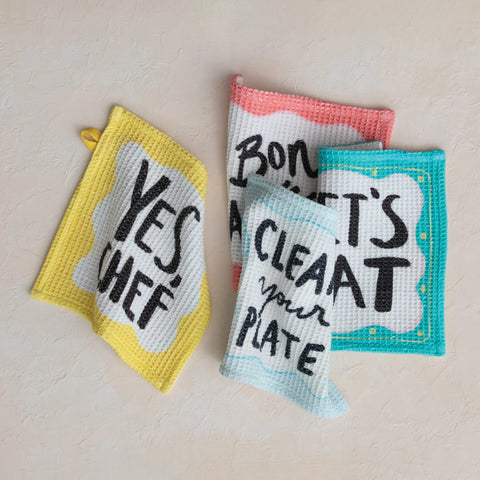 Yes, Chef Waffle Weave Dish Cloth