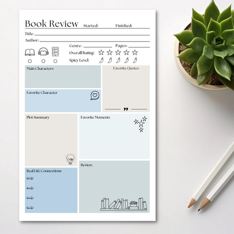 Book Review Notepad