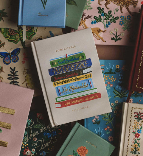 Book Club Embroidered Book Journal - Rifle Paper Co