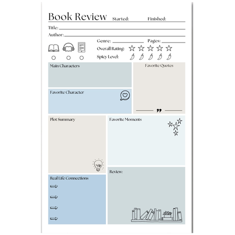 Book Review Notepad