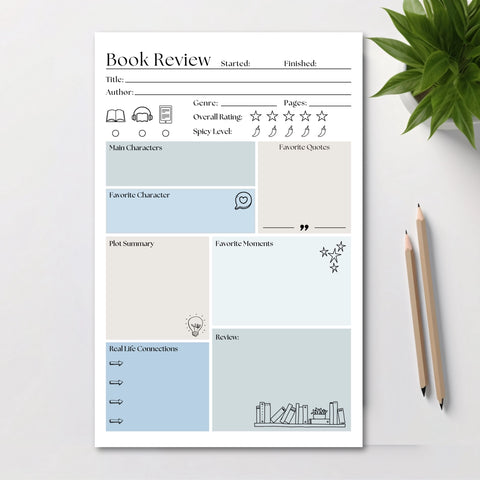 Book Review Notepad