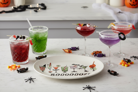 Booooooze Halloween Cocktails Platter