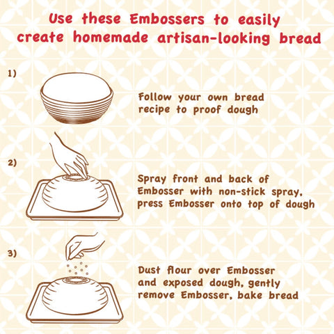 Bread Embossers, Set of 2