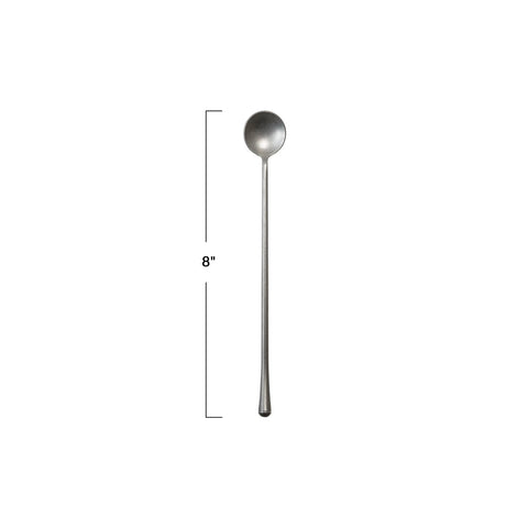Brushed Pewter Cocktail Spoon