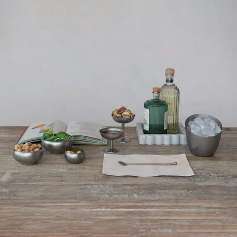 Brushed Pewter Cocktail Spoon