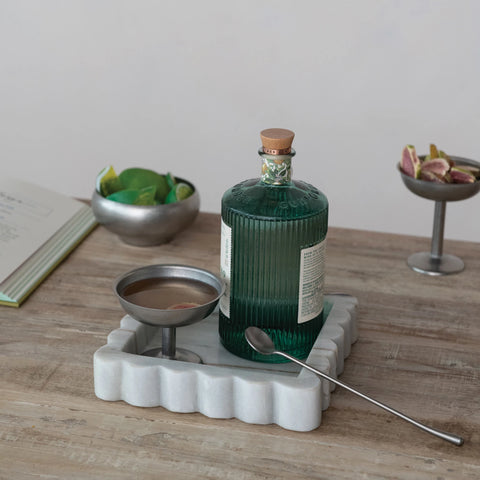 Brushed Pewter Cocktail Spoon